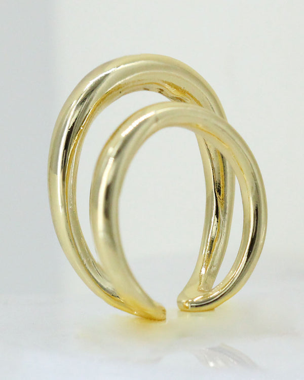 Anillo Doble Dorado