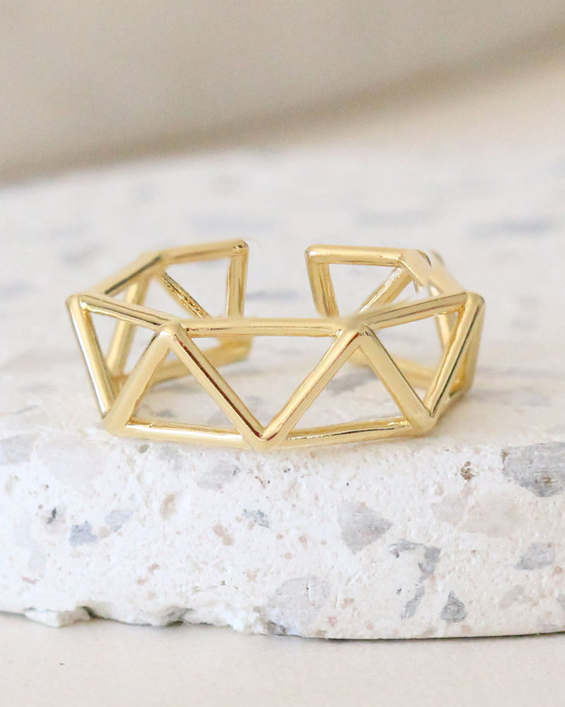 Anillo 3D Triangulos