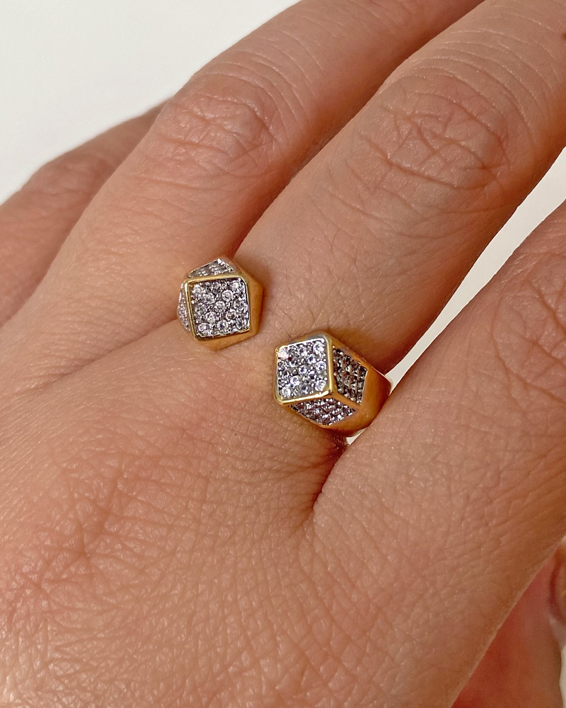 Anillo Cubos Zirconias