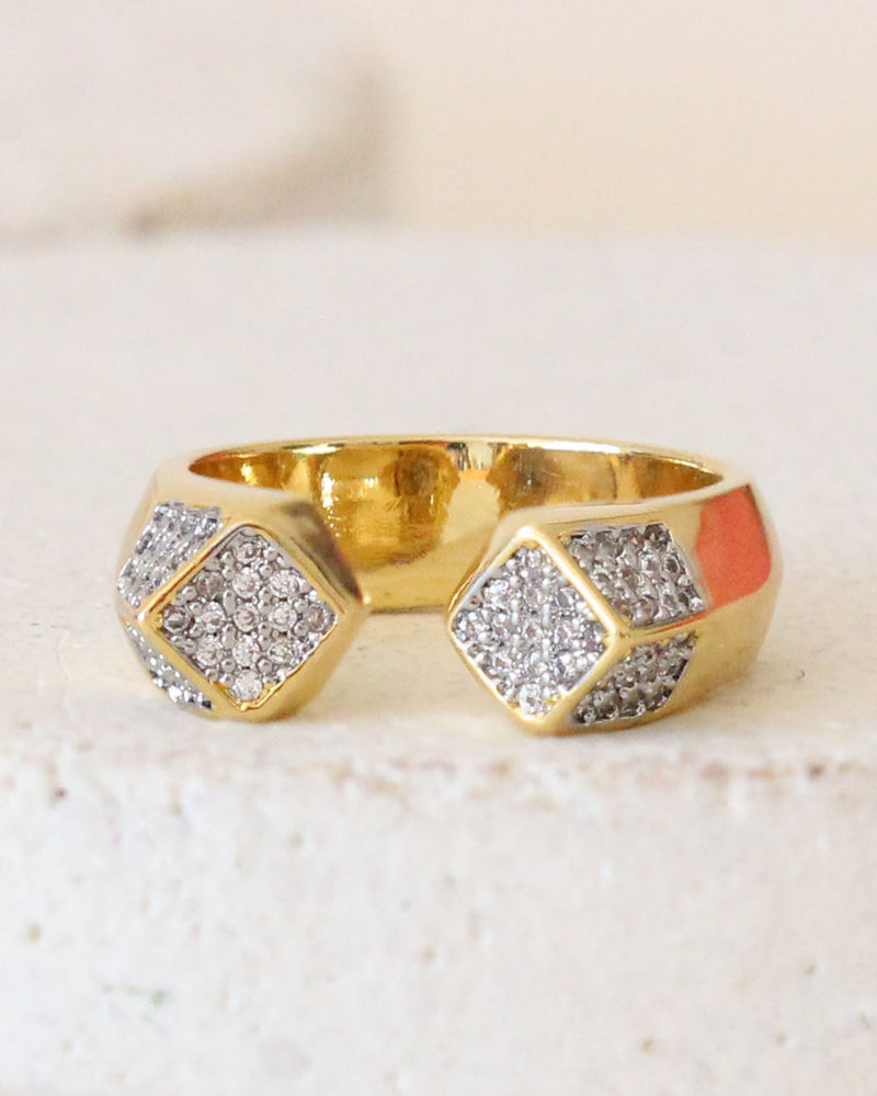 Anillo Cubos Zirconias