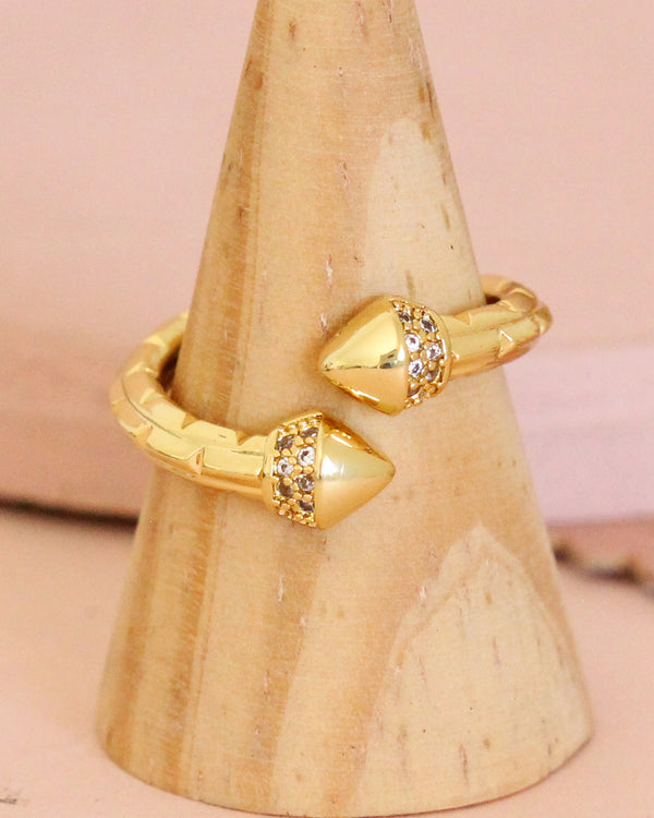 Anillo Spikes Zirconias