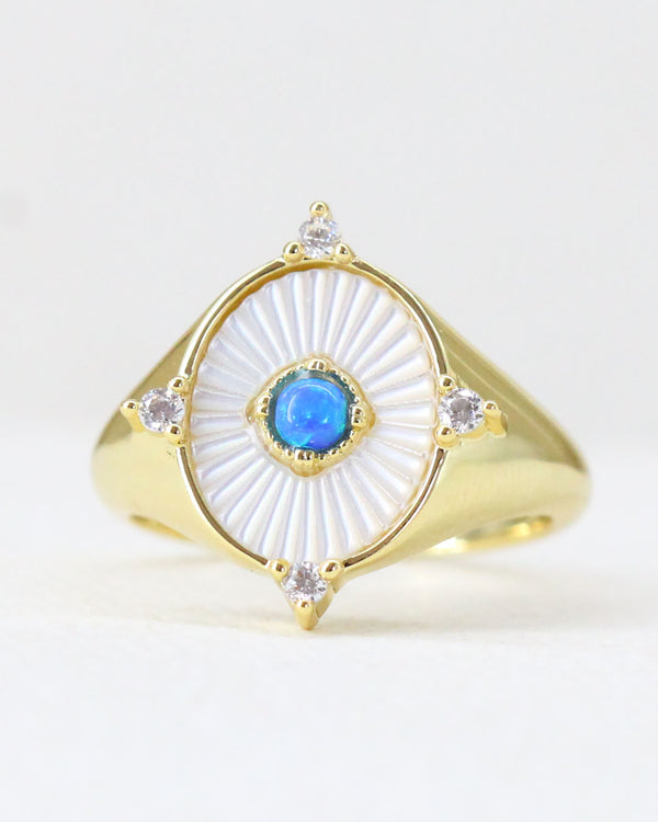 Anillo Madre Perla Opalo