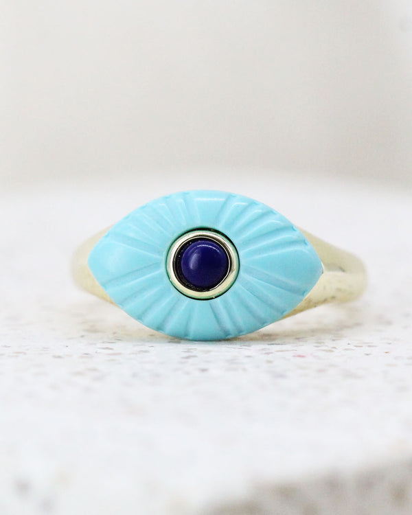 Anillo turquesa ojo