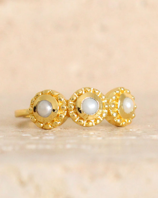Anillo Tres Perlas