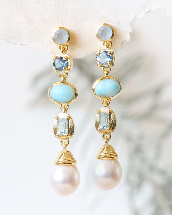 Aretes cascada Jade