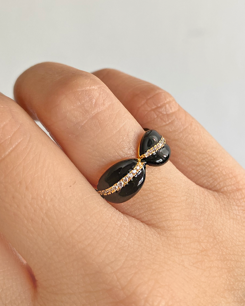 Anillo Esmalte negro