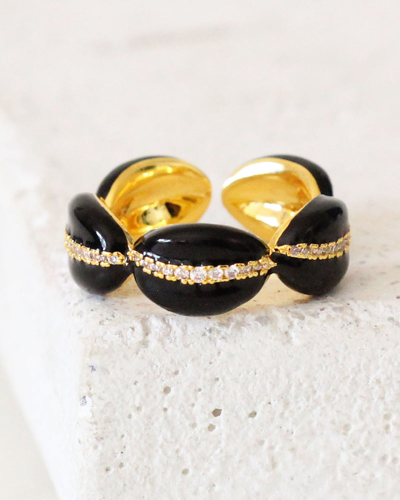 Anillo Esmalte negro