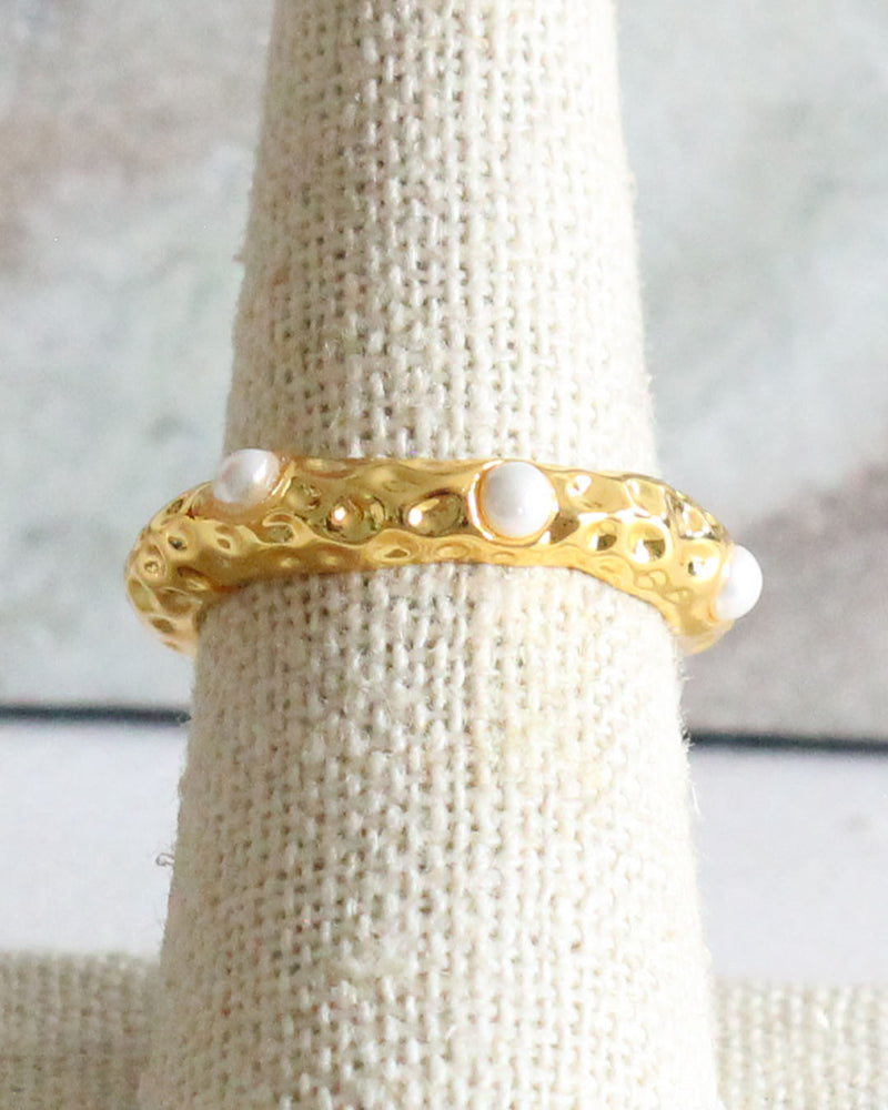 Anillo Triple Perla