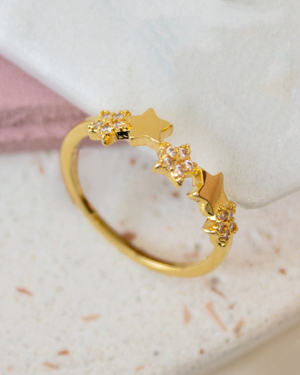 Anillo Linea Estrellas