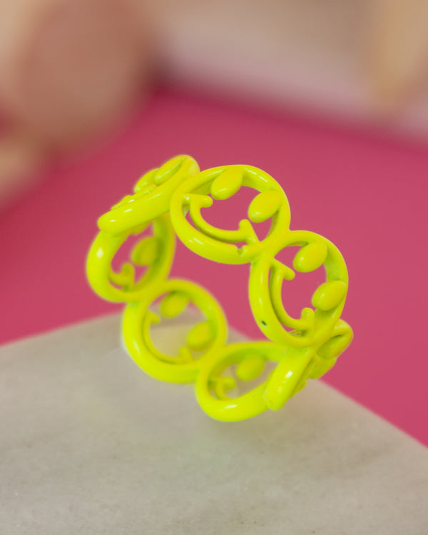 Anillo Happy Face Amarillo