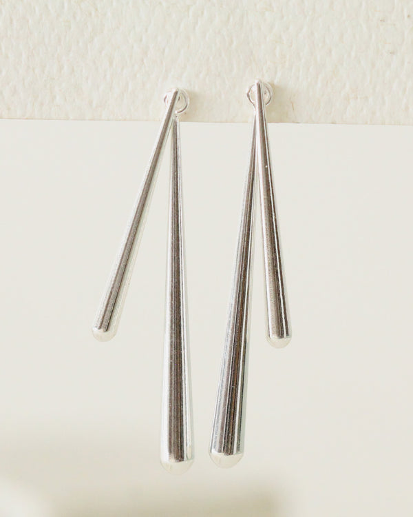 Aretes minimalistas plata