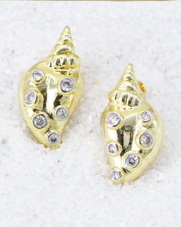 Aretes Caracol Zirconias