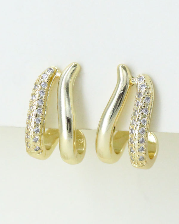 Aretes Gancho zirconias