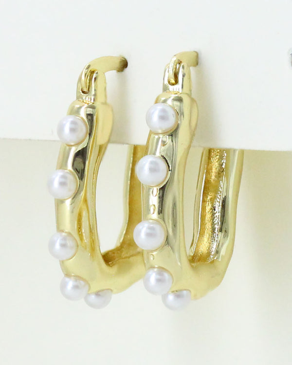 Aretes Perlas Organicos