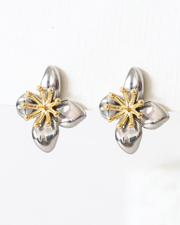 Aretes Plata Mini Orquideas
