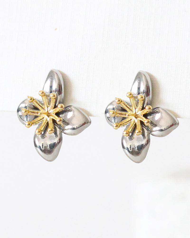 Aretes Plata Mini Orquideas