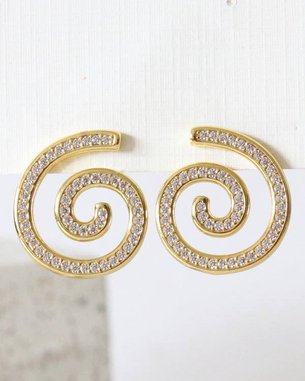 Aretes Espiral Zirconias