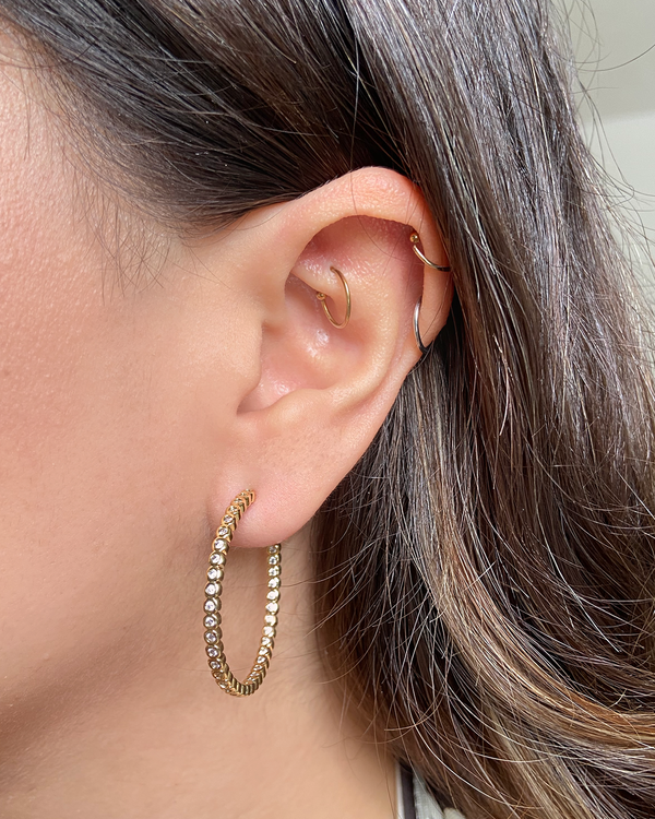 Arracadas Zirconias 4cm