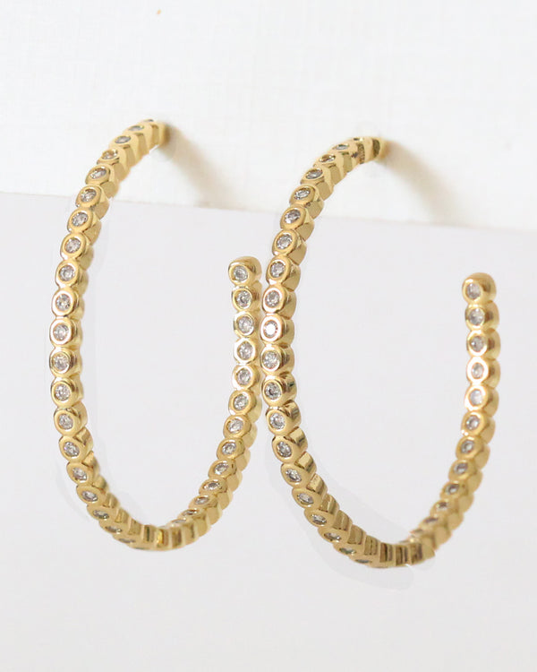 Arracadas Zirconias 4cm