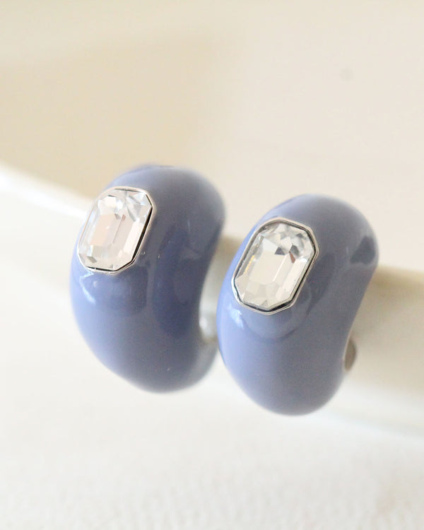 Arracada Azul Cristal
