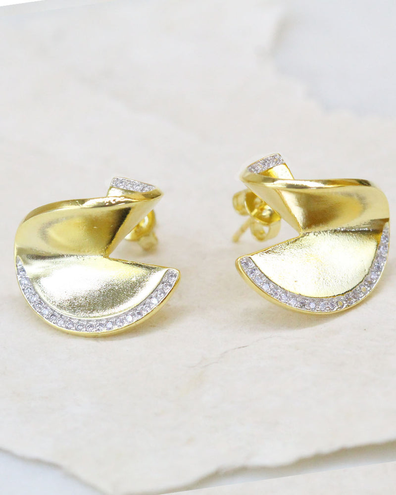 Aretes Torcidos Zirconias