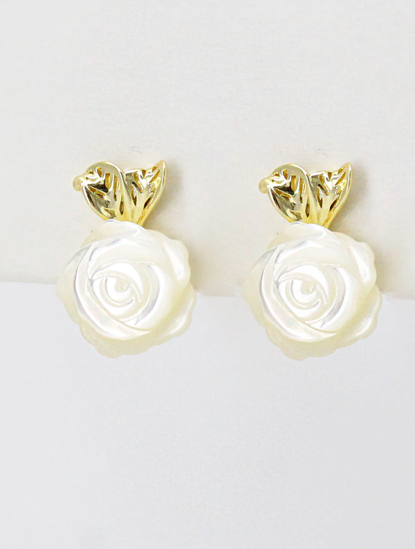 Aretes Madre Perla Rosa
