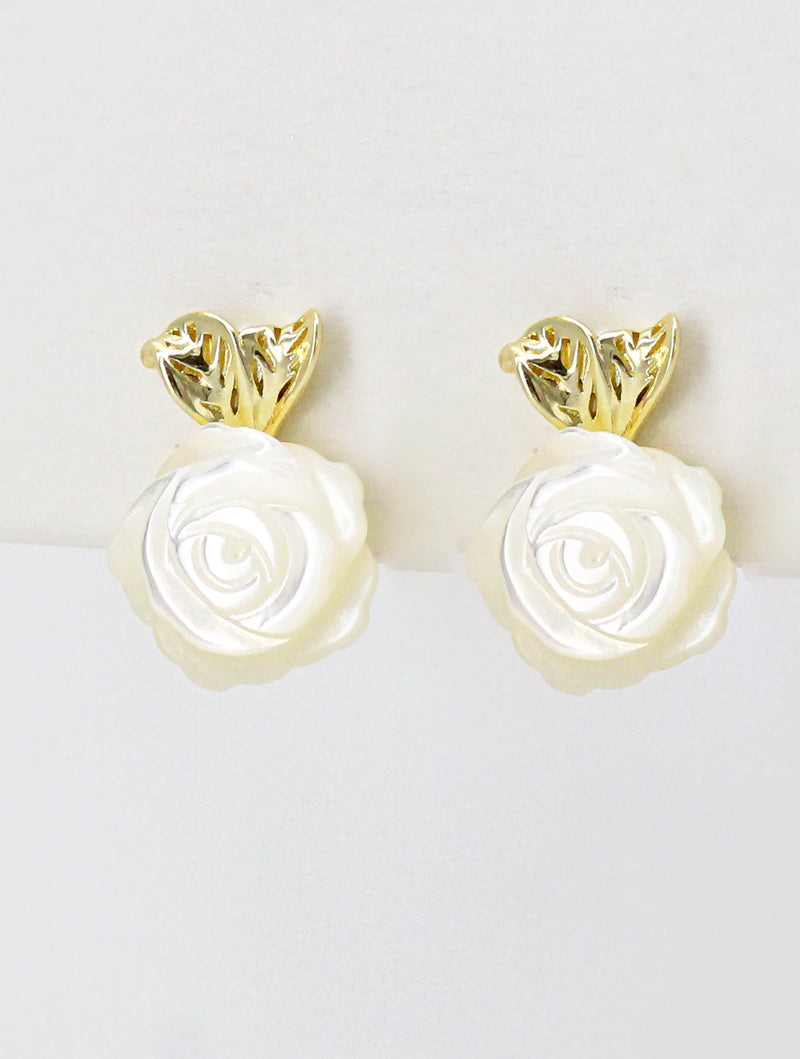 Aretes Madre Perla Rosa