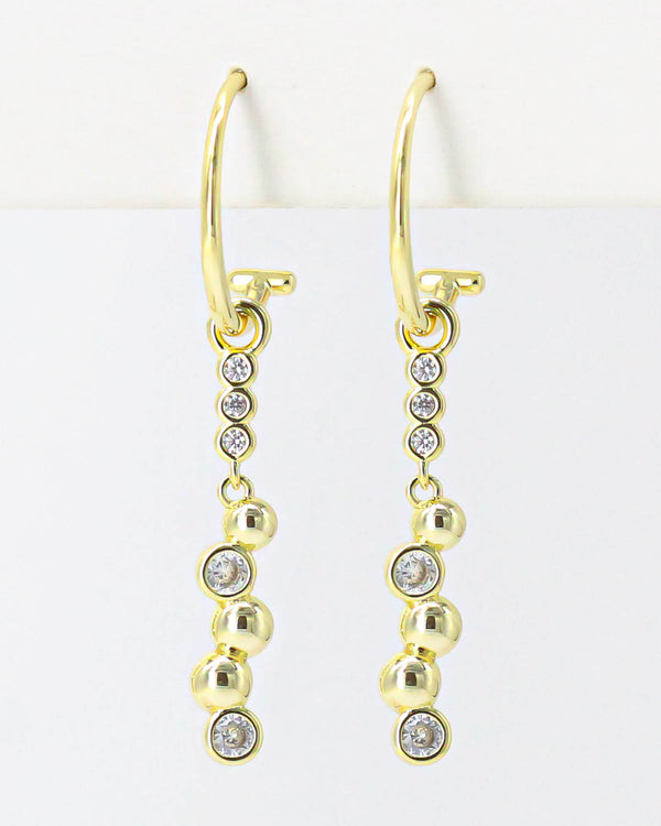 Aretes Cascada Zirconias
