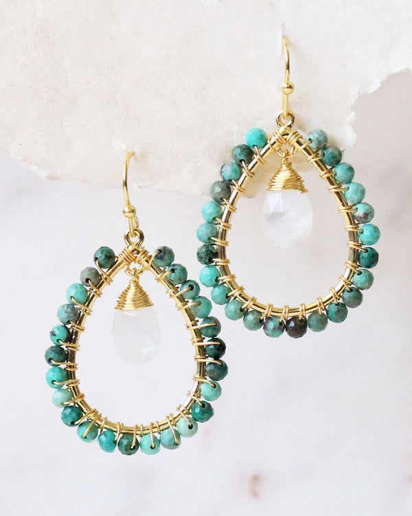 Aretes Gota RAINBOW TURQUOISE