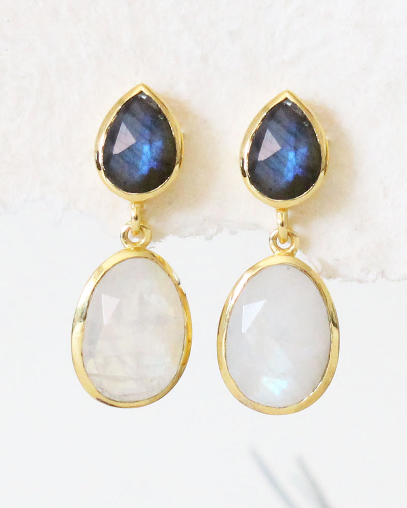 Aretes LABRADORITE / RAINBOW