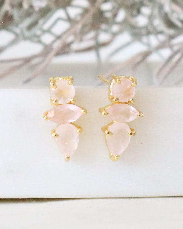 Aretes ROSE QUARTZ