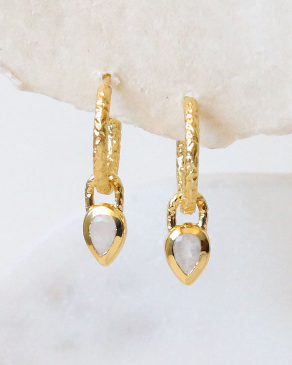 Aretes Piedra Lunar