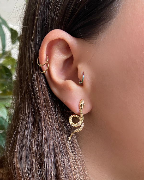 Aretes Serpiente