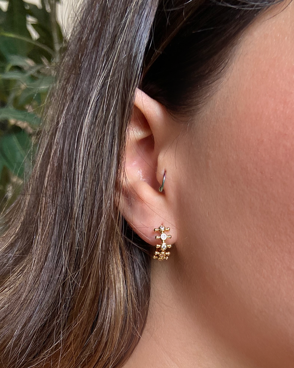 Arracada Bolitas Zirconia