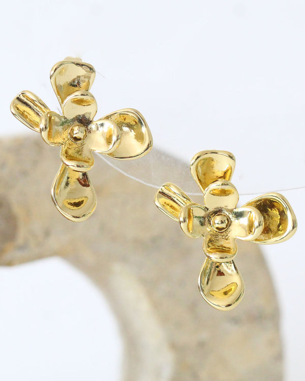 Aretes Flor 3D