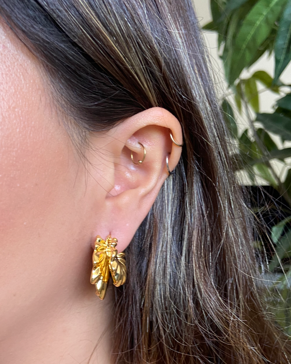 Arracadas Doble Coral