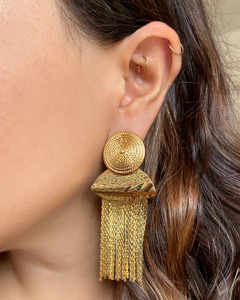 Aretes Circulo Tiras