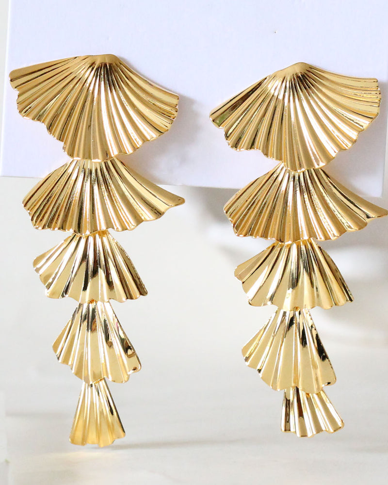 Aretes Abanicos Cascada