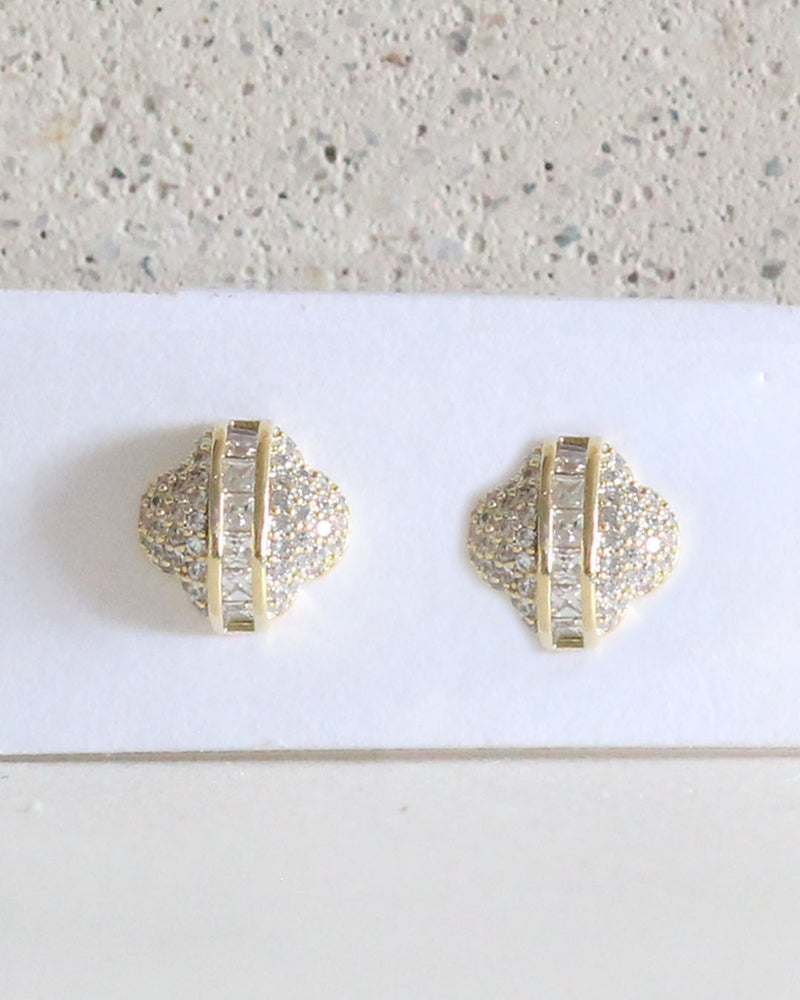 Arete Trebol Linea cristal