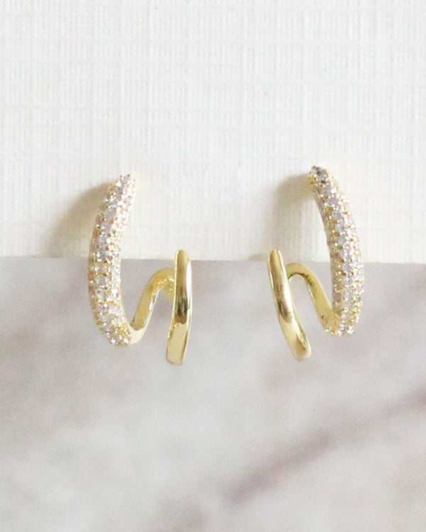 Aretes Gancho doble