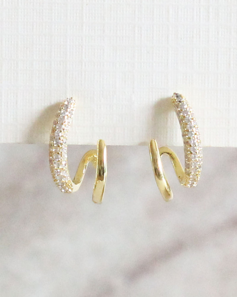 Aretes Gancho doble