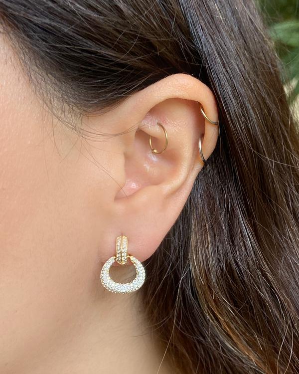 Aretes Zirconia Herraje