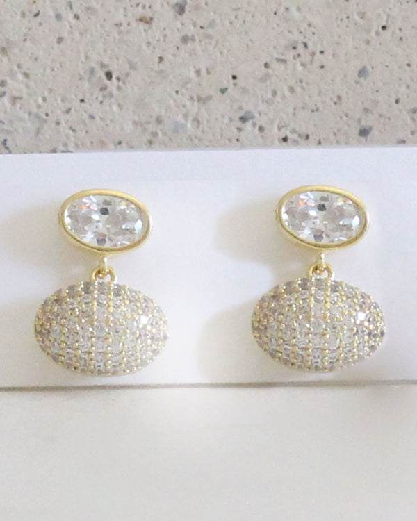 Aretes Zirconias Colgante