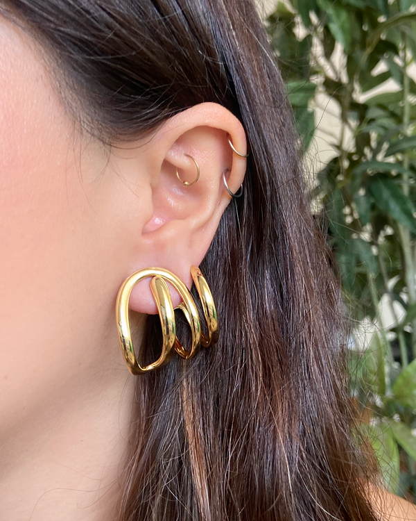 Aretes Gancho Orgánico