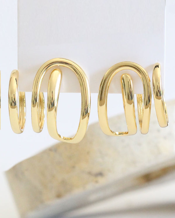 Aretes Gancho Orgánico