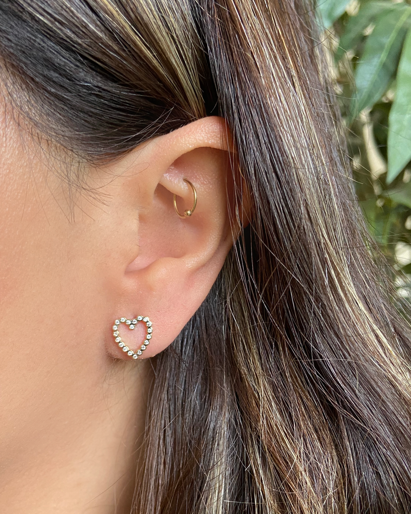 Aretes Corazón Zirconias