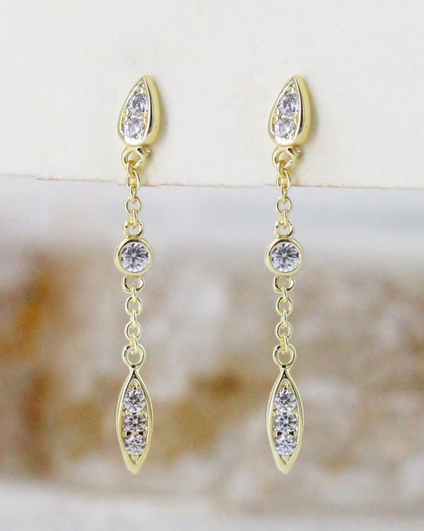 Aretes Zirconias Colgantes