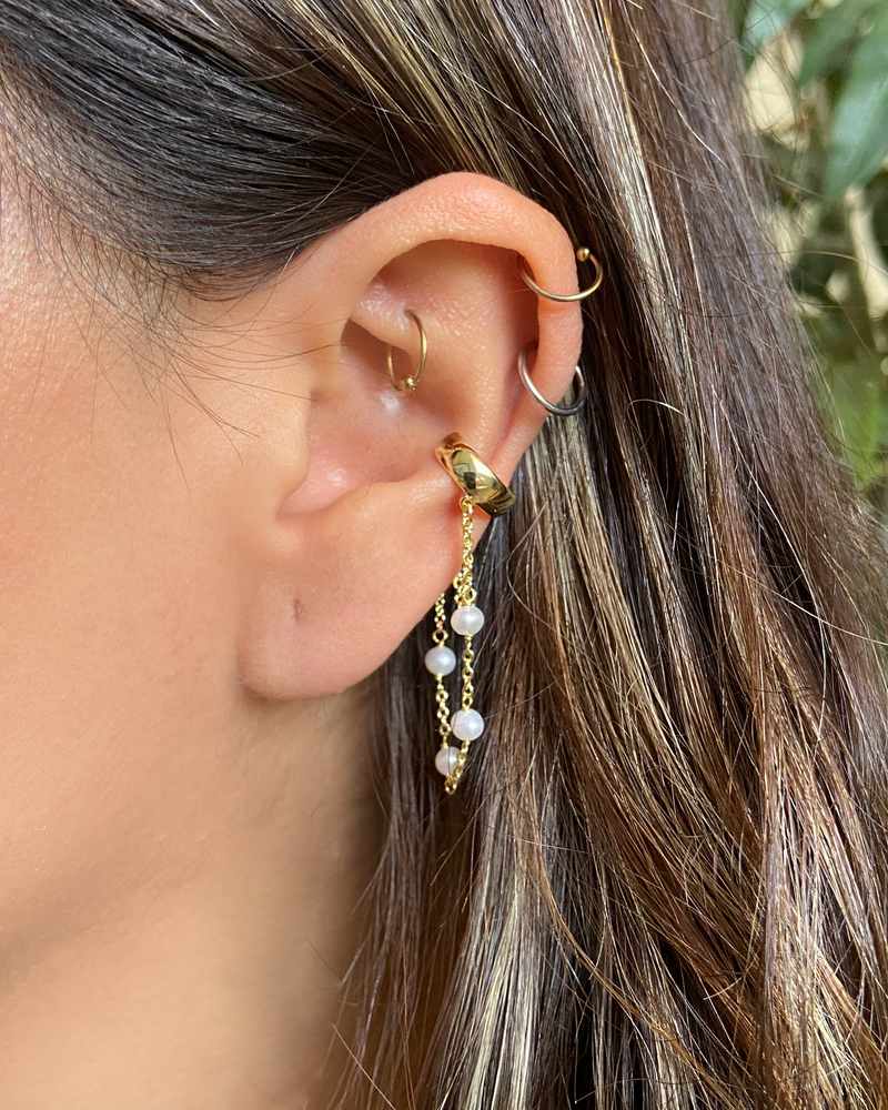 Earcuff Perlas