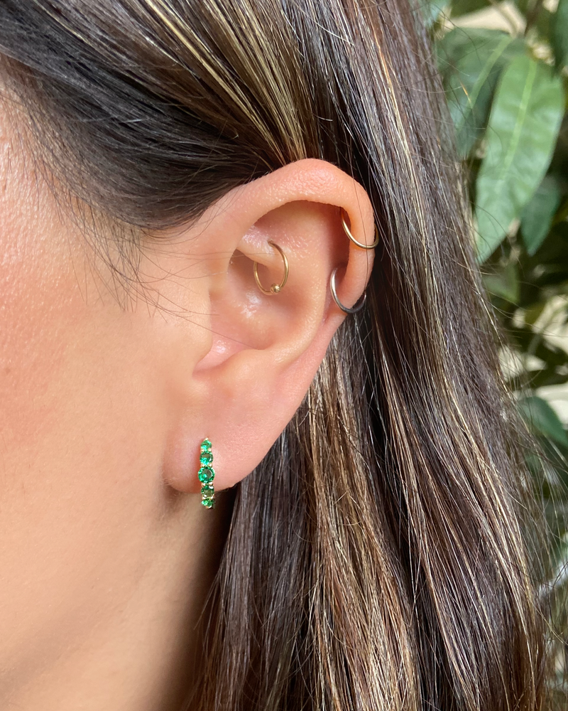 Arracadas Zc Verde M