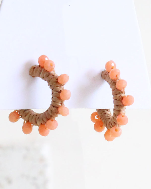 Mini Arracada Natural peach